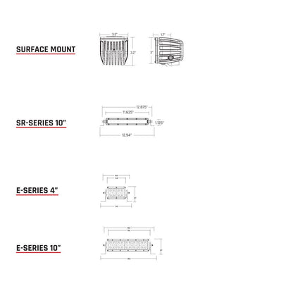 Infrared Spot Surface Mount Pair D-Series Pro Rigid Industries-2