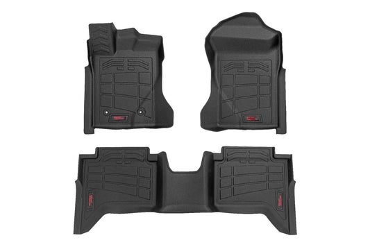 Sure-Fit Floor Mats | Front & Rear | Crew | Ford Ranger 2WD/4WD (2024-2025) Rough Country