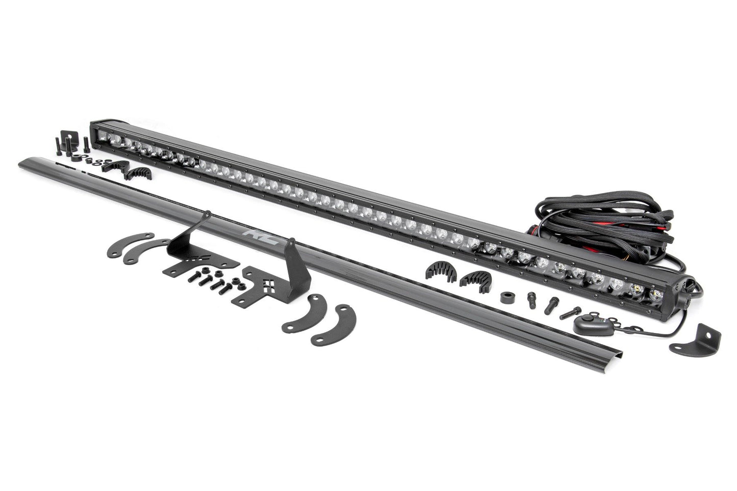 LED Light Kit | Front Mount | 40" Black-Series Single Row | Polaris RZR XP 4 1000 (2024) Rough Country