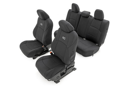 Seat Covers | FR & RR | Double Cab | Toyota Tacoma 2WD/4WD (2024) Rough Country