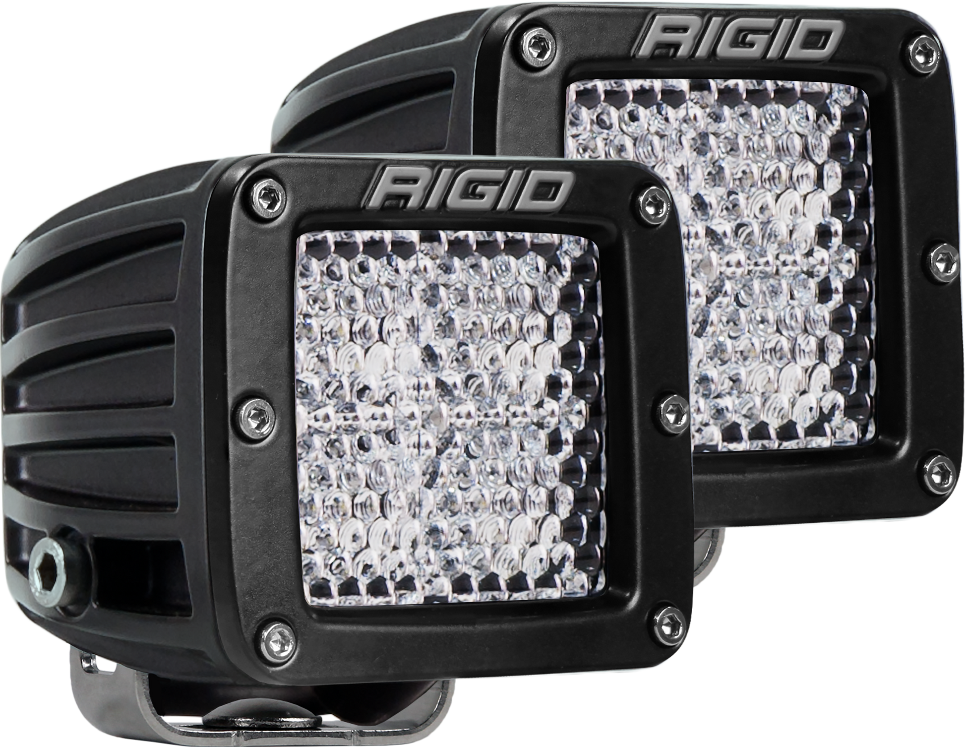Diffused Surface Mount Black Pair D-Series Pro Rigid Industries