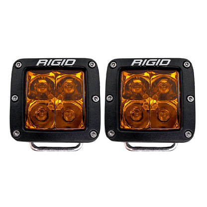 D-Series Spot with Amber PRO Lens Pair Rigid Industries-1