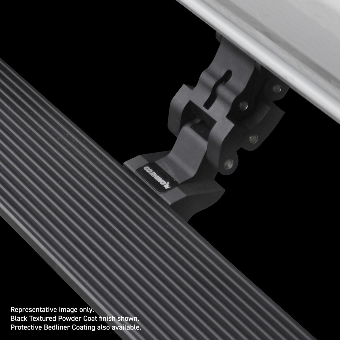RealTruck VoltStep Electric Running Board Kit Protective Bedliner Coating 2014-2018 Silverado/Sierra 1500 2015-2018 Silverado/Sierra 2500 HD/3500 HD Go Rhino-5