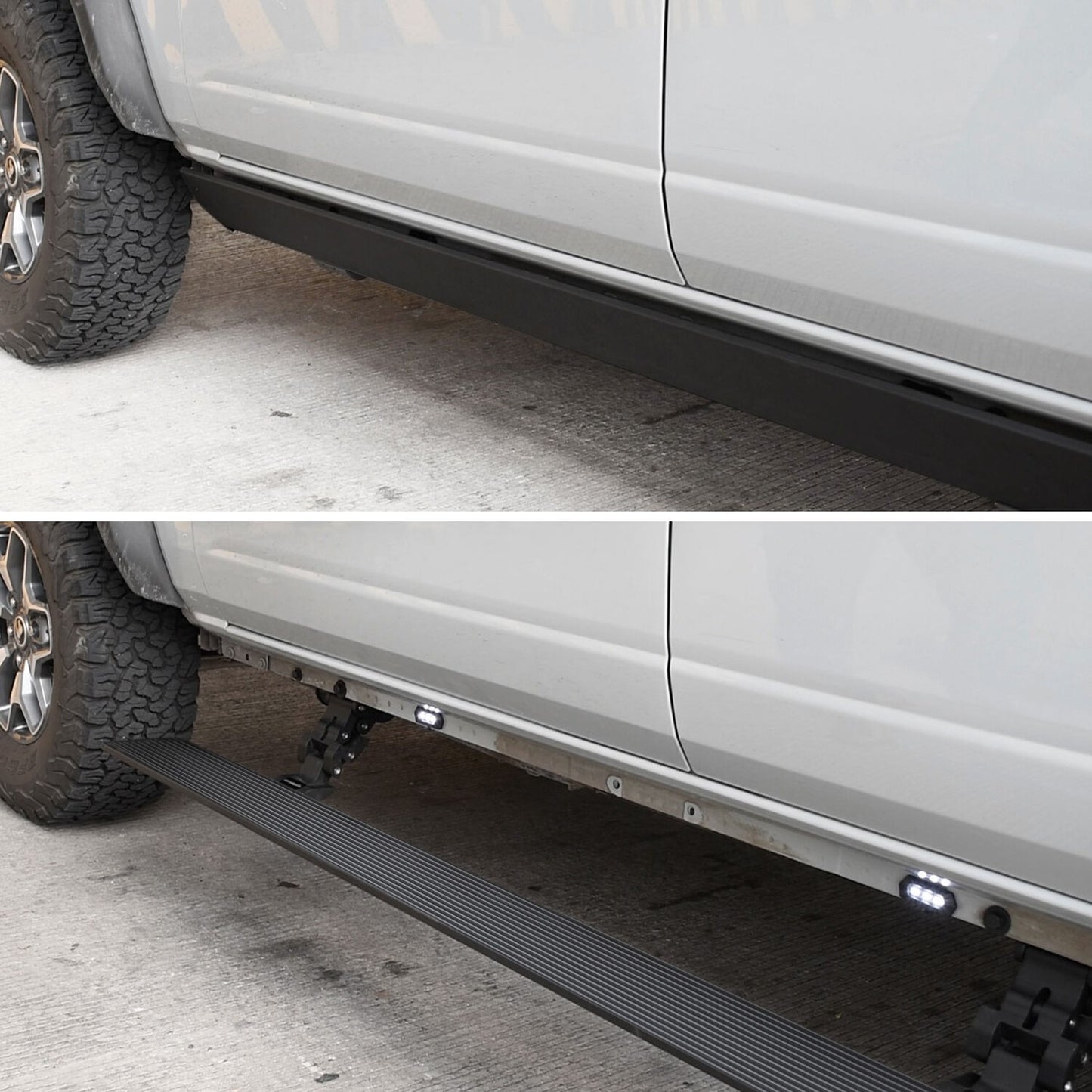 RealTruck VoltStep Electric Running Board Kit Textured Black 2019-2026 Sierra 1500 2020-2026 Sierra 2500/3500 HD Go Rhino-5