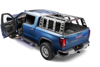 RealTruck VoltStep Electric Running Board Kit Protective Bedliner Coating 2019-2026 Silverado/Sierra 1500/2500 HD Crew Cab Go Rhino-9
