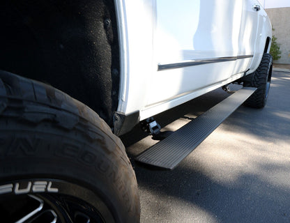 RealTruck VoltStep Electric Running Board Kit Textured Black 2015-2019 Silverado/Sierra 2500 HD Go Rhino-2