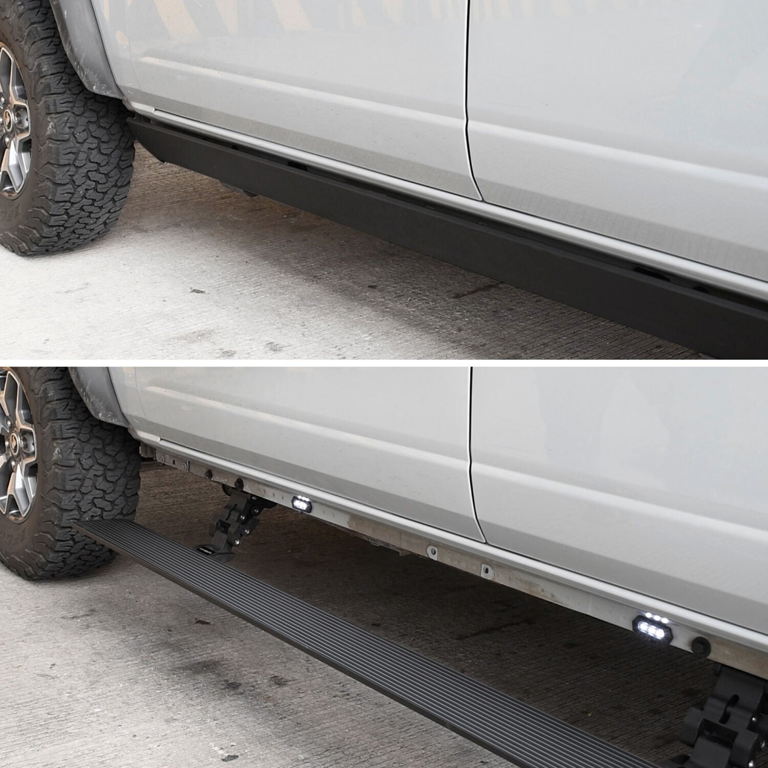 RealTruck VoltStep Electric Running Board Kit Textured Black 2021-2025 Ford Bronco Go Rhino-5
