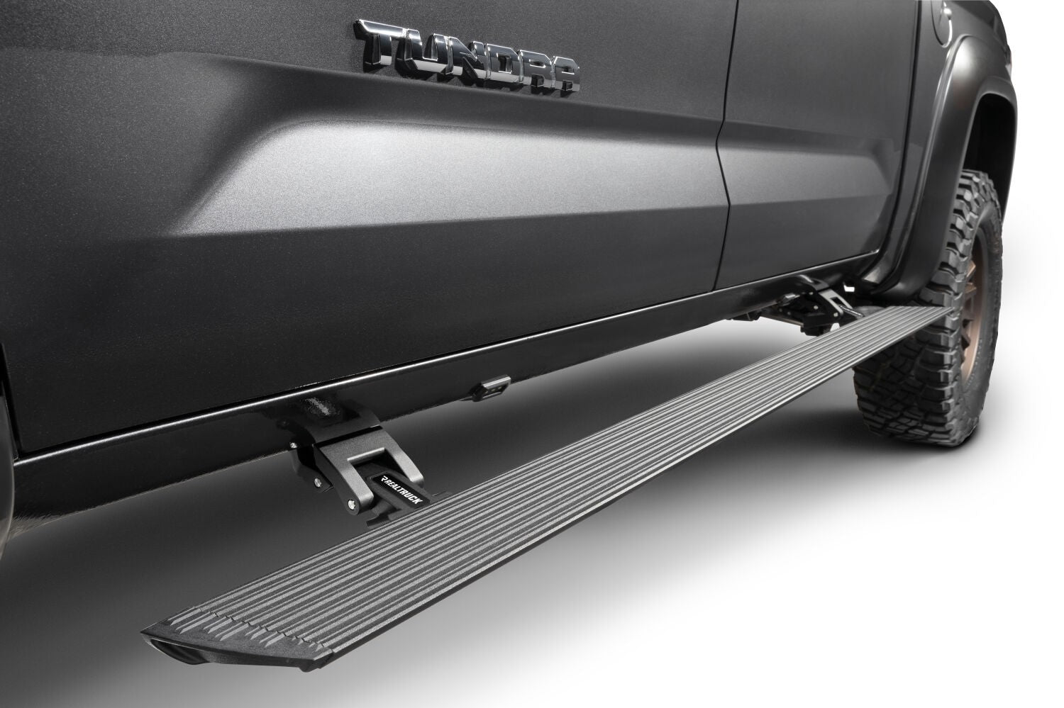 RealTruck VoltStep Electric Running Board Kit Textured Black 2022-2025 Toyota Tundra Extended Cab Go Rhino-7