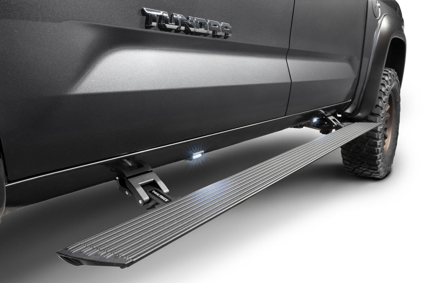 RealTruck VoltStep Electric Running Board Kit Textured Black 2022-2025 Toyota Tundra Extended Cab Go Rhino-8
