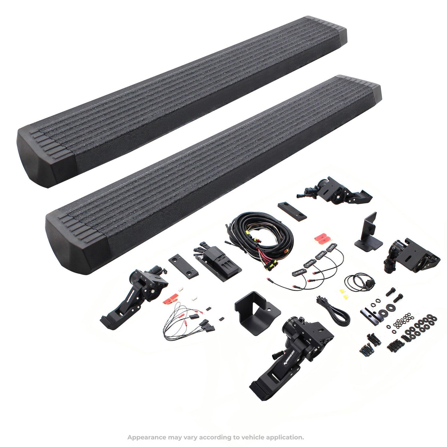RealTruck VoltStep Electric Running Board Kit Protective Bedliner Coating For 2007-2018 Jeep Wrangler JK Go Rhino-5