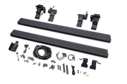 RealTruck VoltStep Electric Running Board Kit Textured Black 2018-2026 Jeep Wrangler Go Rhino-1