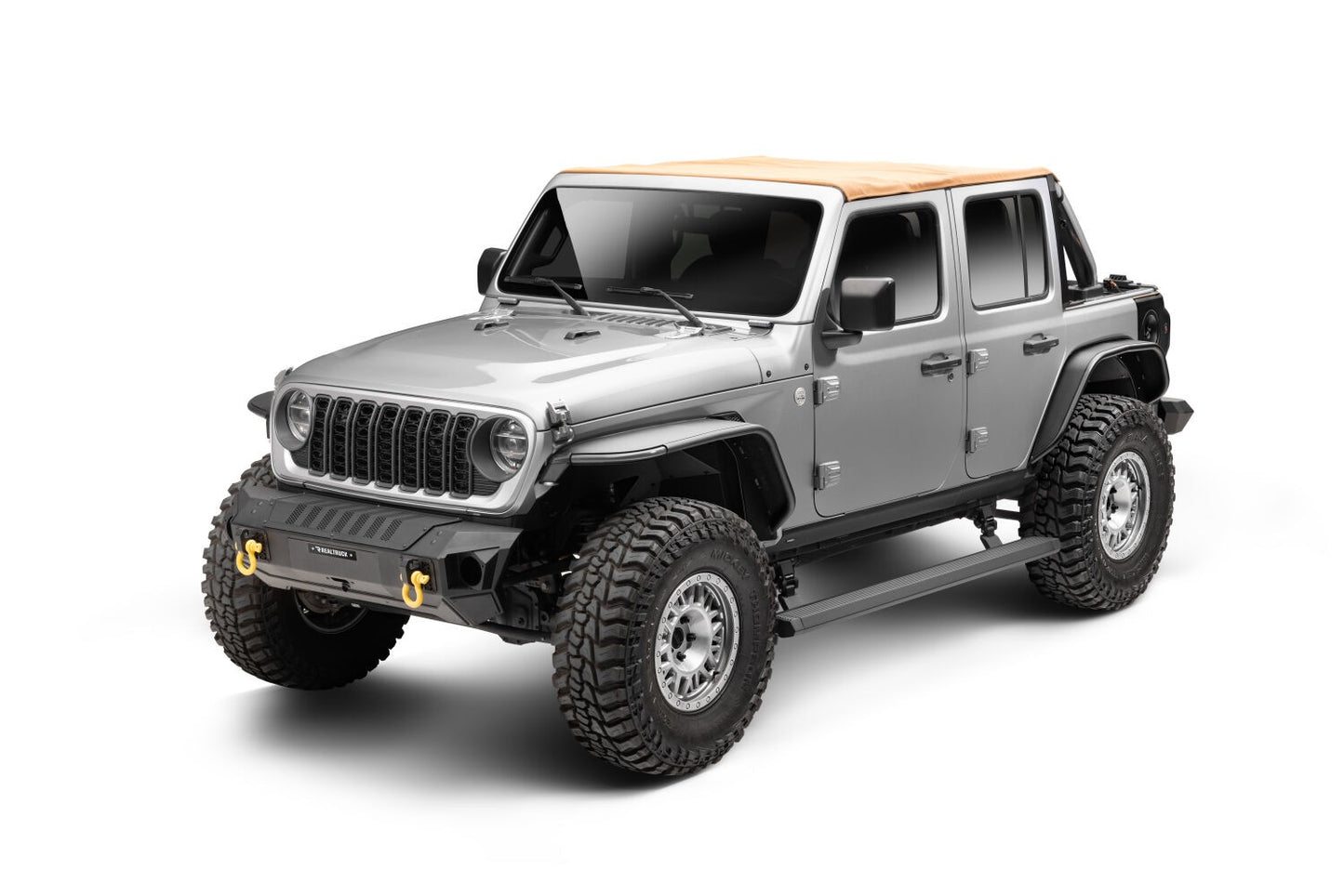 RealTruck VoltStep Electric Running Board Kit Textured Black 2018-2026 Jeep Wrangler Go Rhino-6
