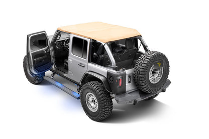 RealTruck VoltStep Electric Running Board Kit Protective Bedliner Coating 2018-2026 Jeep Wrangler Go Rhino-12