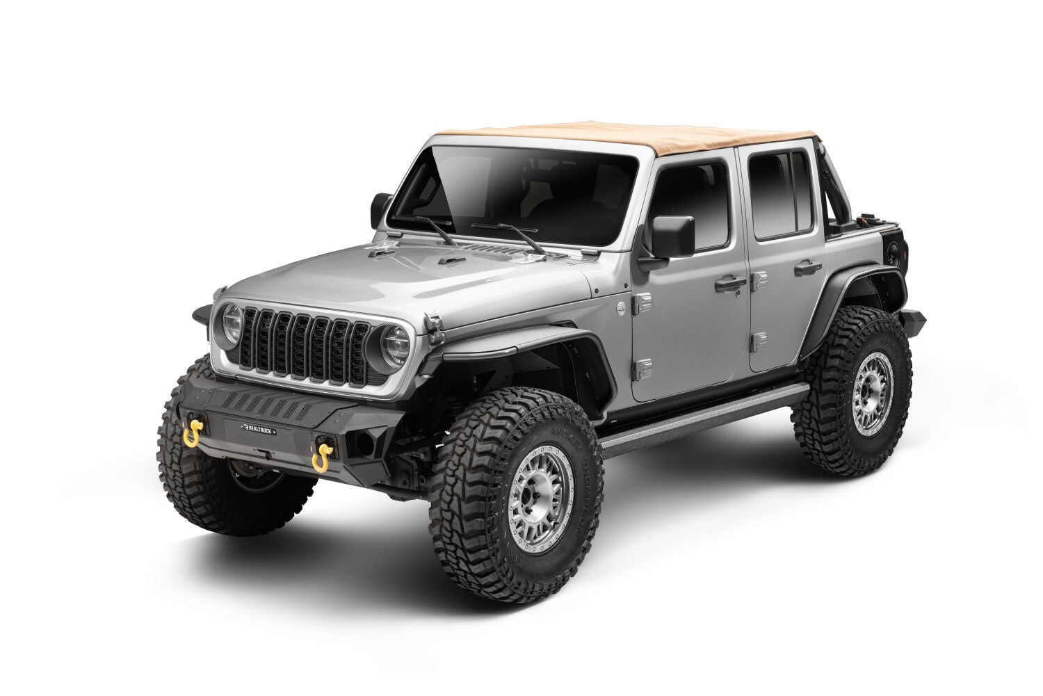 RealTruck VoltStep Electric Running Board Kit Protective Bedliner Coating 2018-2026 Jeep Wrangler Go Rhino-8