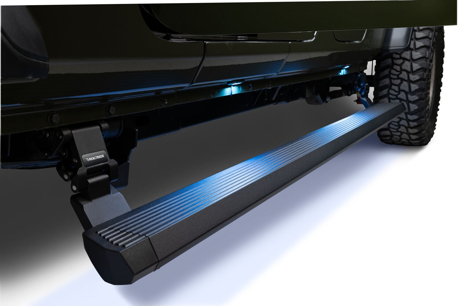 RealTruck VoltStep Electric Running Board Kit Textured Black 2020-2025 Jeep Gladiator Go Rhino-4