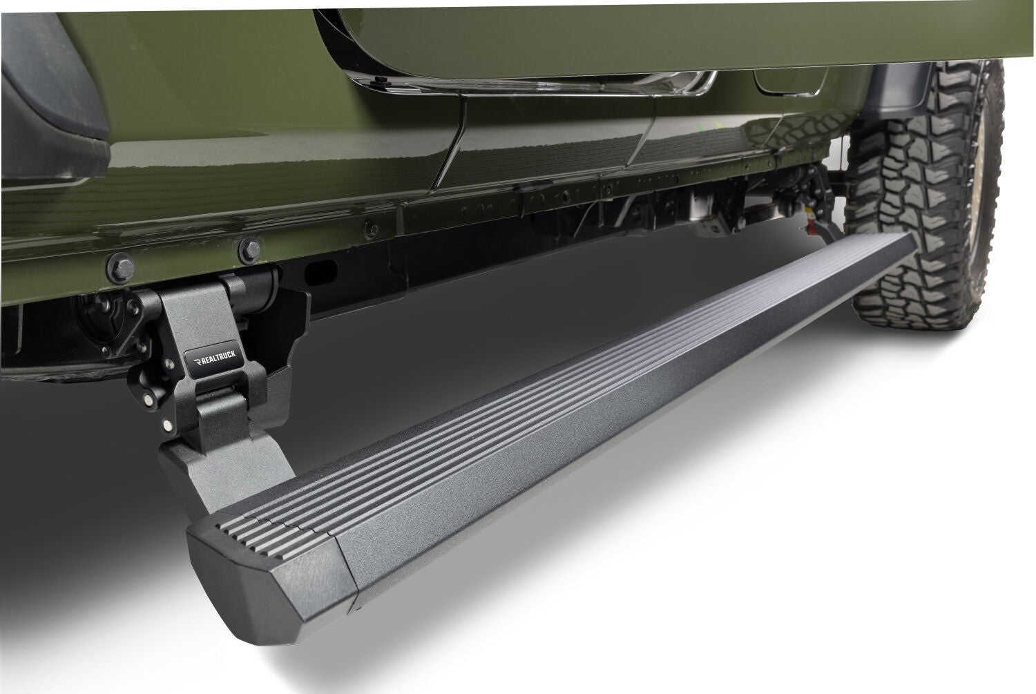 RealTruck VoltStep Electric Running Board Kit Textured Black 2020-2025 Jeep Gladiator Go Rhino-6
