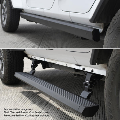 RealTruck VoltStep Electric Running Board Kit Textured Black 2020-2025 Jeep Gladiator Go Rhino-7