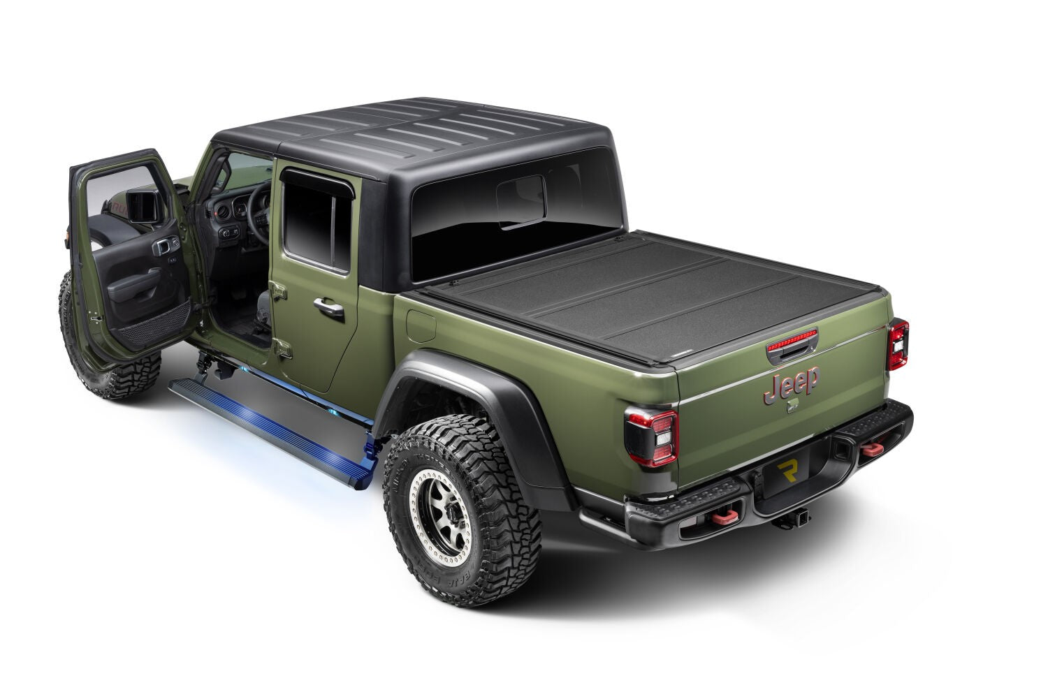 RealTruck VoltStep Electric Running Board Kit Textured Black 2020-2025 Jeep Gladiator Go Rhino-10