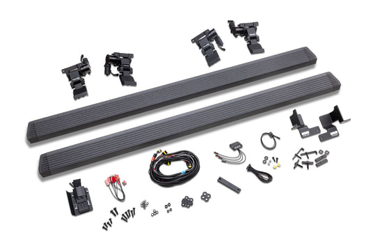 RealTruck VoltStep Electric Running Board Kit Protective Bedliner Coating 2021-2025 Jeep Gladiator Go Rhino