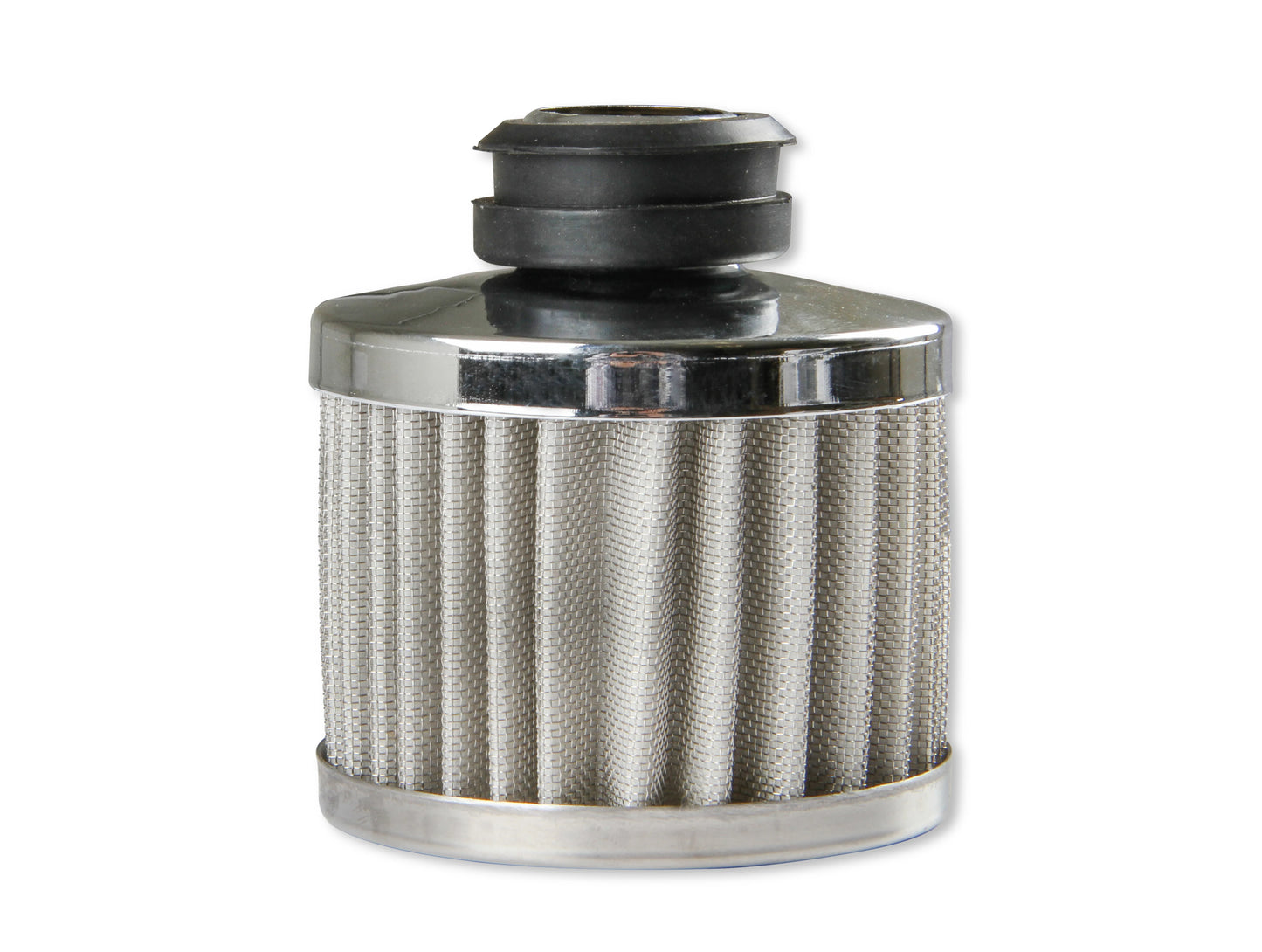 Chrome Valve Cover Breather Push On Style Fits Valve Covers with a 1.22 Inch O.D. Hole Mr Gasket-3