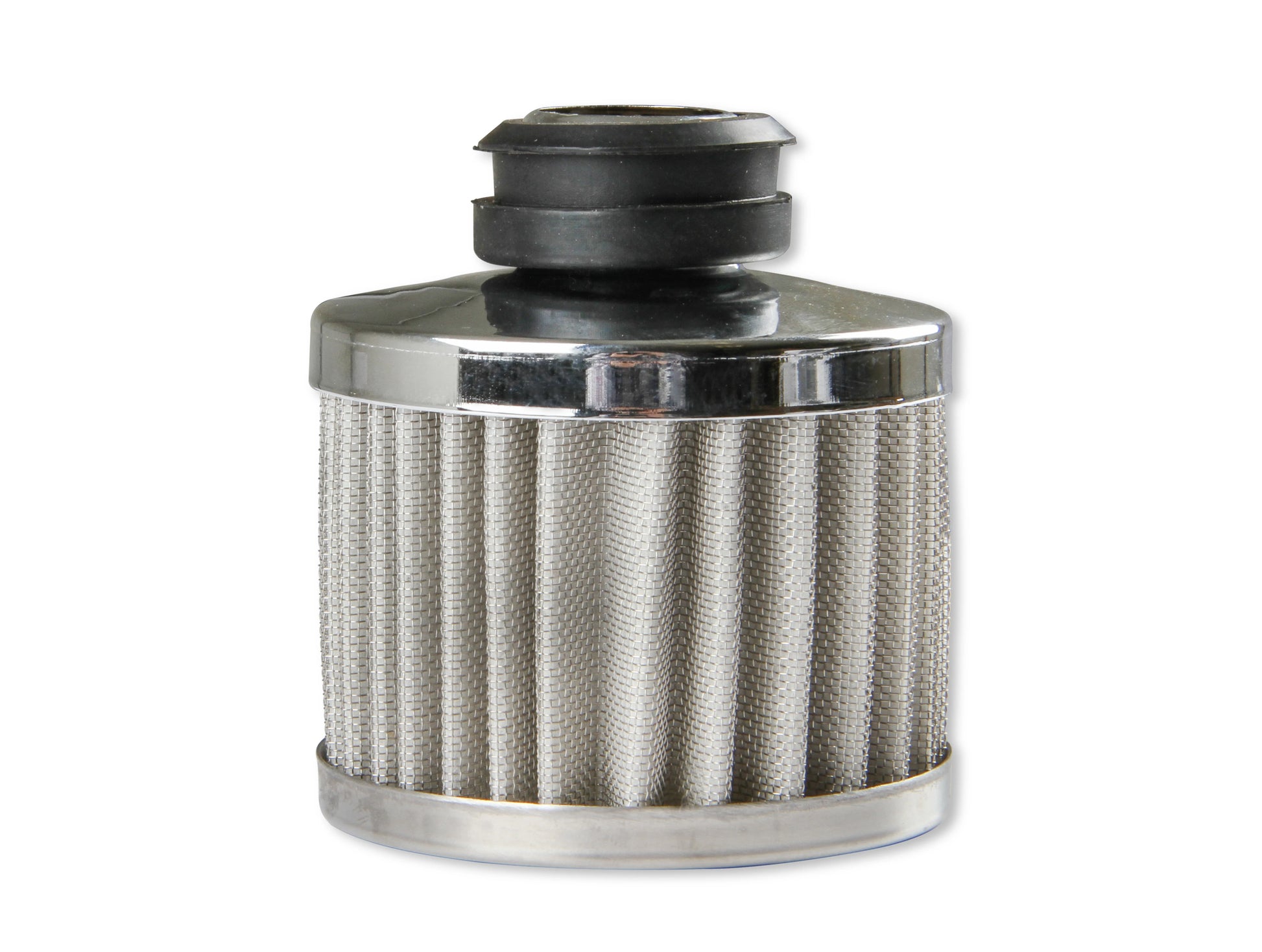Chrome Valve Cover Breather Push On Style Fits Valve Covers with a 1.22 Inch O.D. Hole Mr Gasket-3