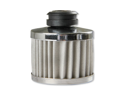 Chrome Valve Cover Breather Push On Style Fits Valve Covers with a 1.22 Inch O.D. Hole Mr Gasket-3