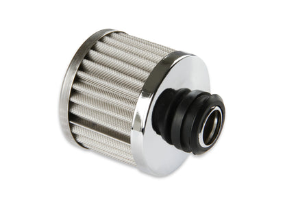 Chrome Valve Cover Breather Push On Style Fits Valve Covers with a 1.22 Inch O.D. Hole Mr Gasket-5