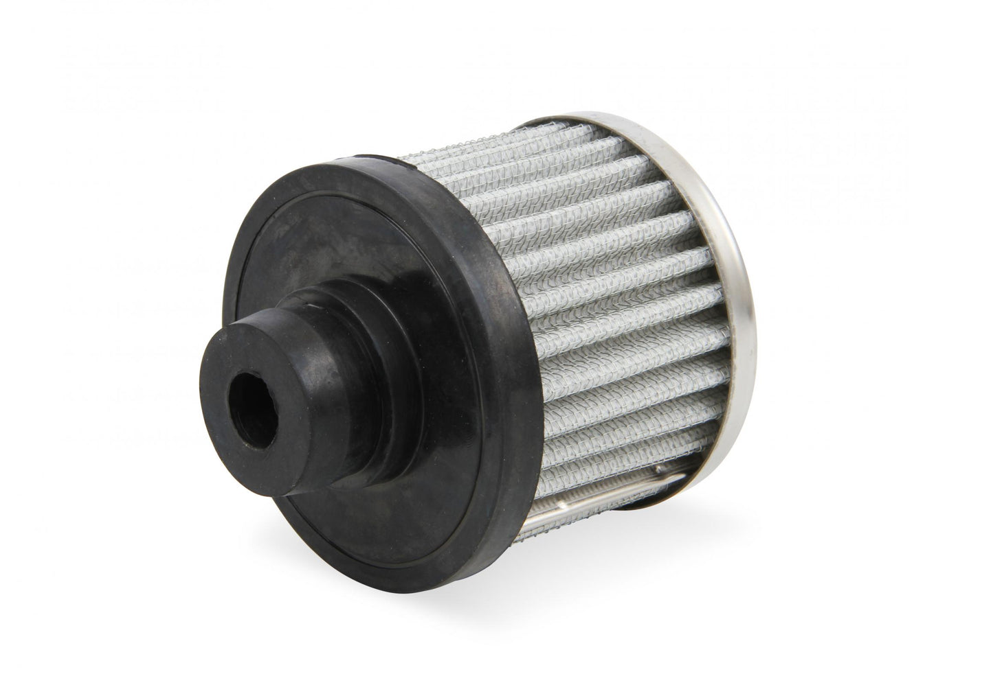 Chrome Valve Cover Breather Push On Style Open Element Fits Valve Covers with a 1.22 Inch O.D. Hole Mr Gasket-3