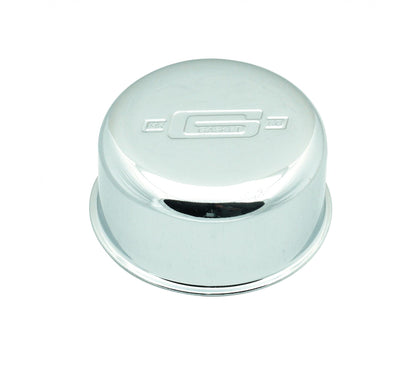 Valve Cover Breather with Logo Push-on Style with 3/4 Inch mounting tube chrome Mr Gasket