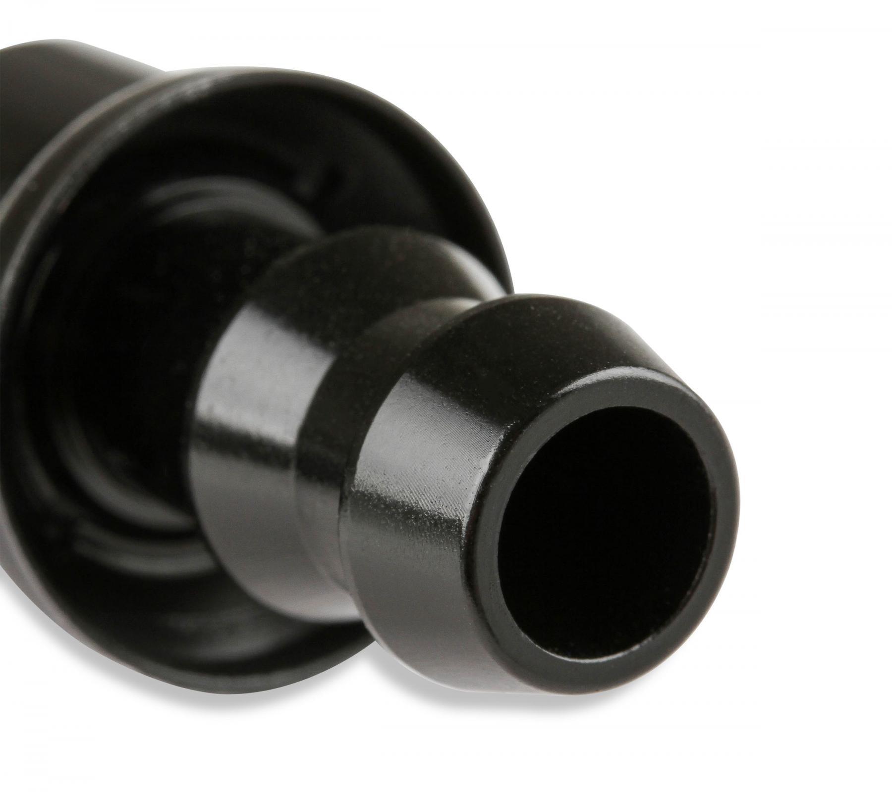 Push-On Hose Ends Black -10 AN 90 Degree Black Satin Anodized Finish Mr Gasket-1