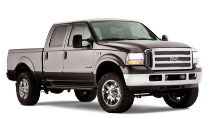 Black OE Style Smooth Finish 4-Piece Fender Flare Set For 1999-2007 Ford F250/F350 Super Duty Bushwacker-1