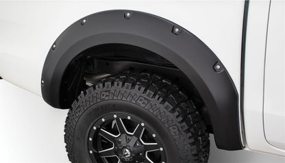 Black Pocket/Rivet Style Smooth Finish 4-Piece Fender Flare Set For 2011-2018 Ford Ranger Bushwacker-2
