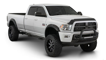 Black Max Coverage Pocket/Rivet Style Smooth Finish 4-Piece Fender Flare Set For 2015-2017 Ford F150 (Excludes Models With Tech Package) Bushwacker-1