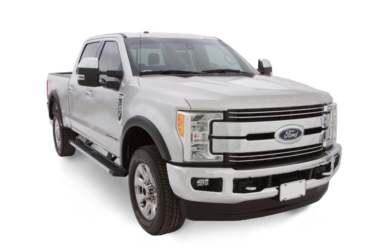 Black OE Style Smooth Finish 4-Piece Fender Flare Set For 2011-2016 Ford F250/F350 Super Duty Bushwacker-1