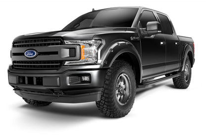 Pocket/Rivet Style Color Matched Agate Black Met 4-Piece Fender Flare Set For 2018-2020 Ford F150 Bushwacker