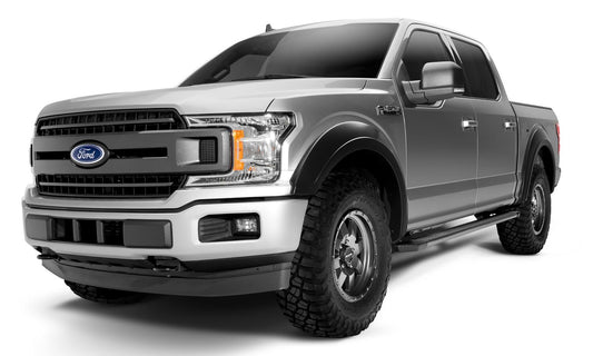 Black Extendafender Fender Flares Smooth Finish 4-Piece Set For 2018-2020 Ford F150 Bushwacker