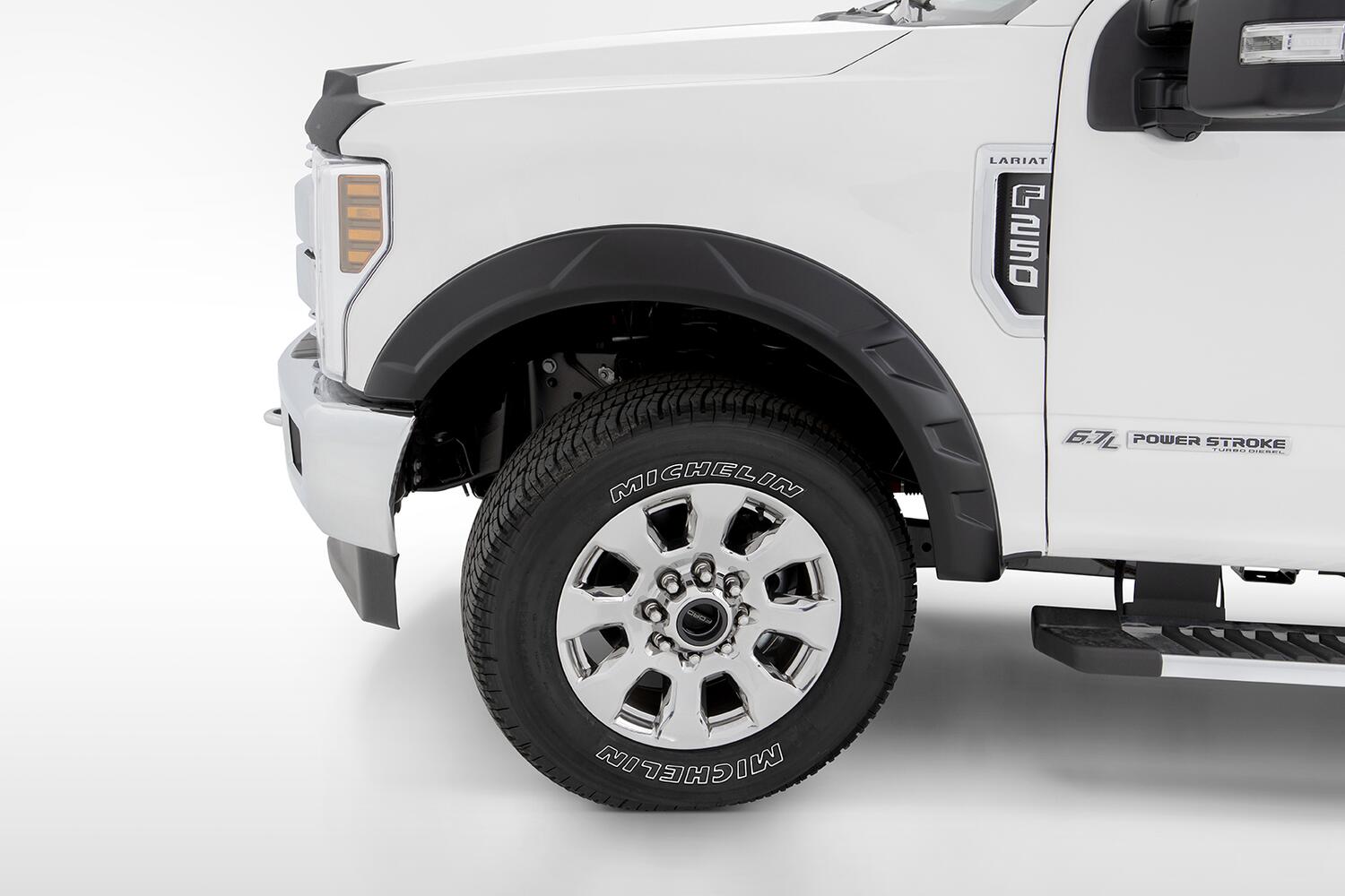 Drt Style Fender Flares Front And Rear For 2017-2022 Ford F250 Super Duty, F350 Super Duty Bushwacker