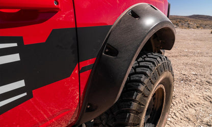 Black Pocket/Rivet Style Textured Finish 4-Piece Fender Flare Set For 2021-2023 Ford Bronco, 4-Dr Bushwacker-16
