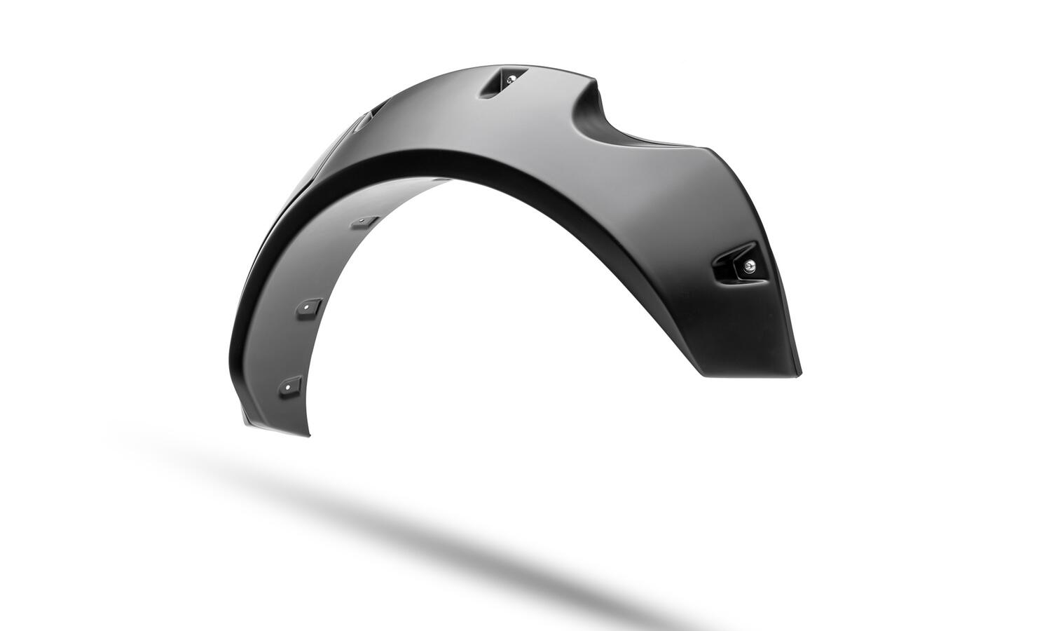 Black Pocket/Rivet Style Textured Finish 4-Piece Fender Flare Set For 2021-2023 Ford Bronco, 4-Dr Bushwacker-6