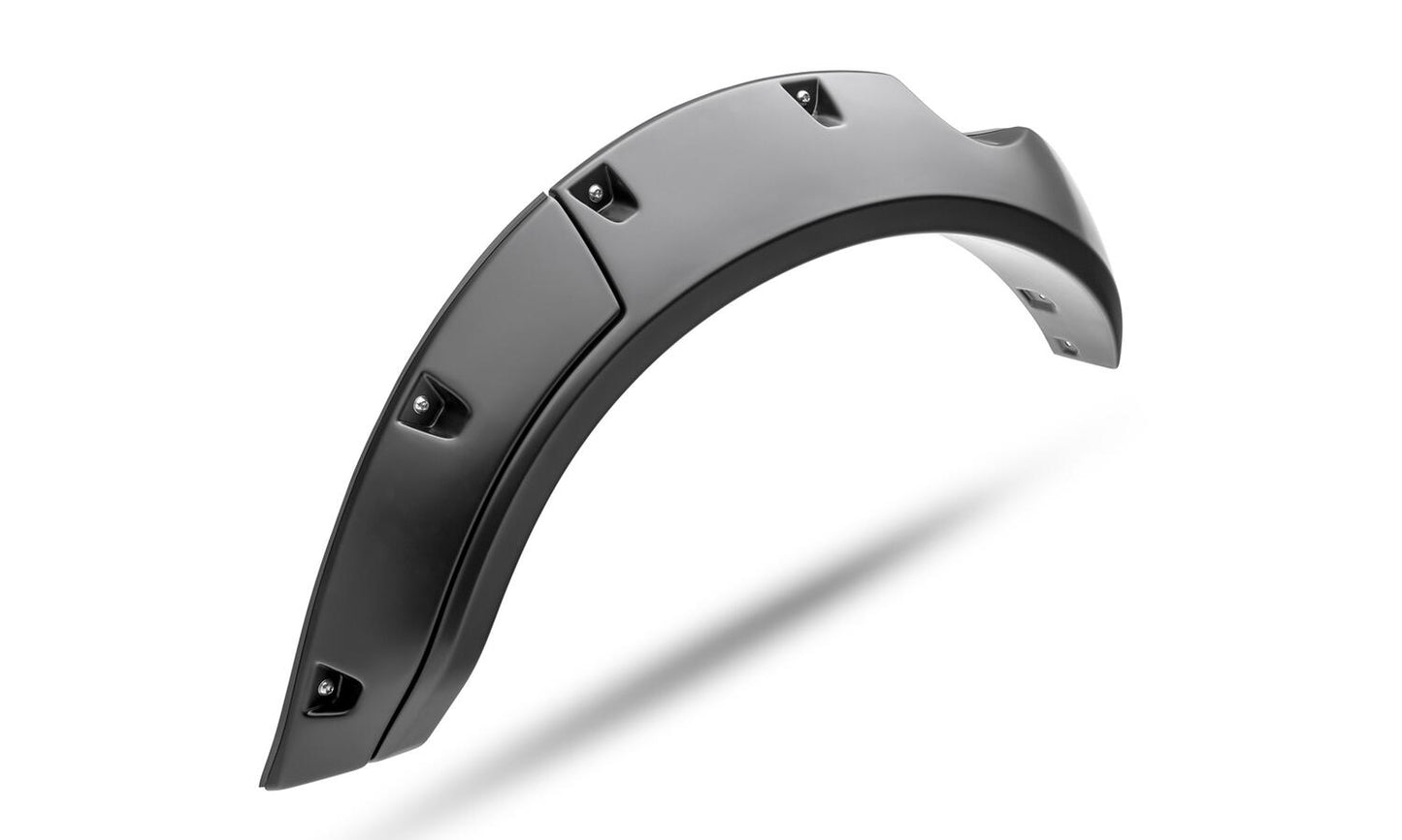 Black Pocket/Rivet Style Textured Finish 4-Piece Fender Flare Set For 2021-2023 Ford Bronco, 4-Dr Bushwacker-7