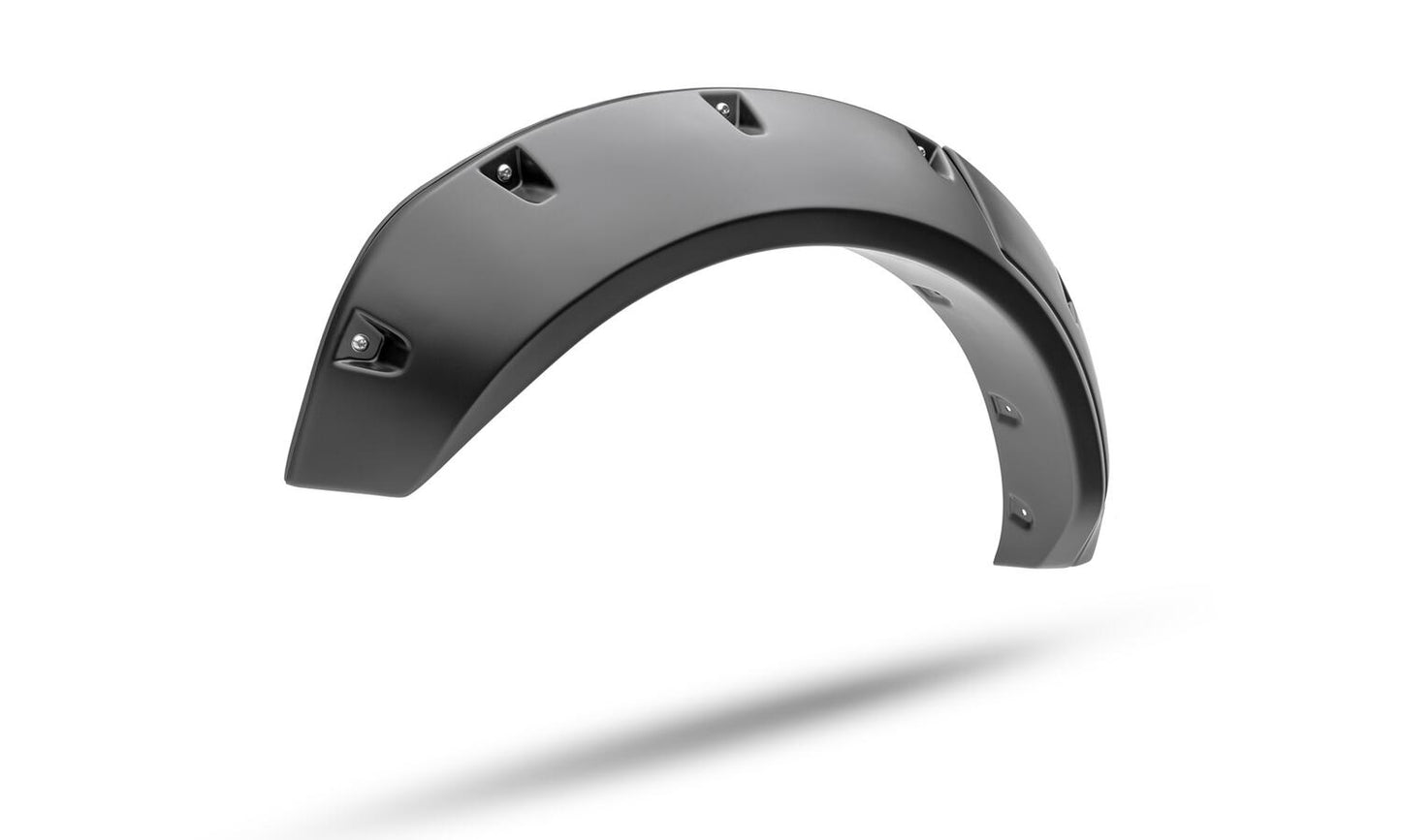 Black Pocket/Rivet Style Textured Finish 4-Piece Fender Flare Set For 2021-2023 Ford Bronco, 4-Dr Bushwacker-10