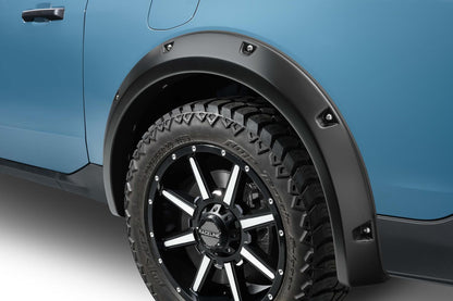 Black Pocket/Rivet Style Textured Finish 4-Piece Fender Flare Set For 22-26 Ford Maverick Bushwacker-2
