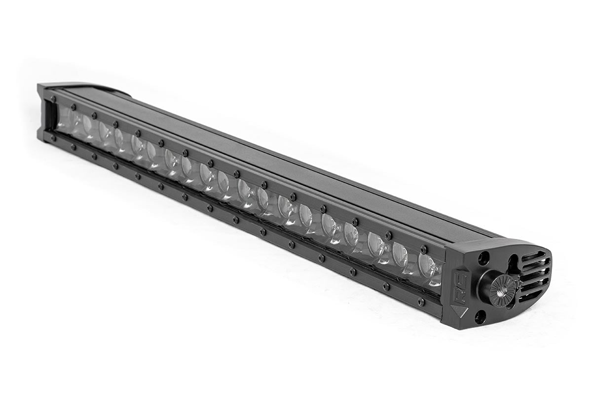 20 Inch Black Series LED Light Bar | Single Row | Cool White DRL Rough Country