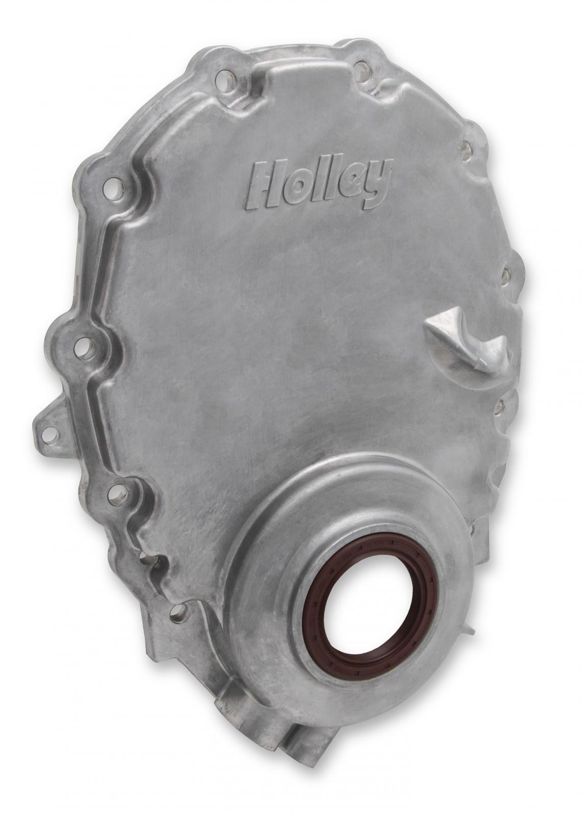 Cast Aluminum Timing Chain Cover Vortec/small Block Chevy Cast Aluminum Timing Chain Cover Holley-8