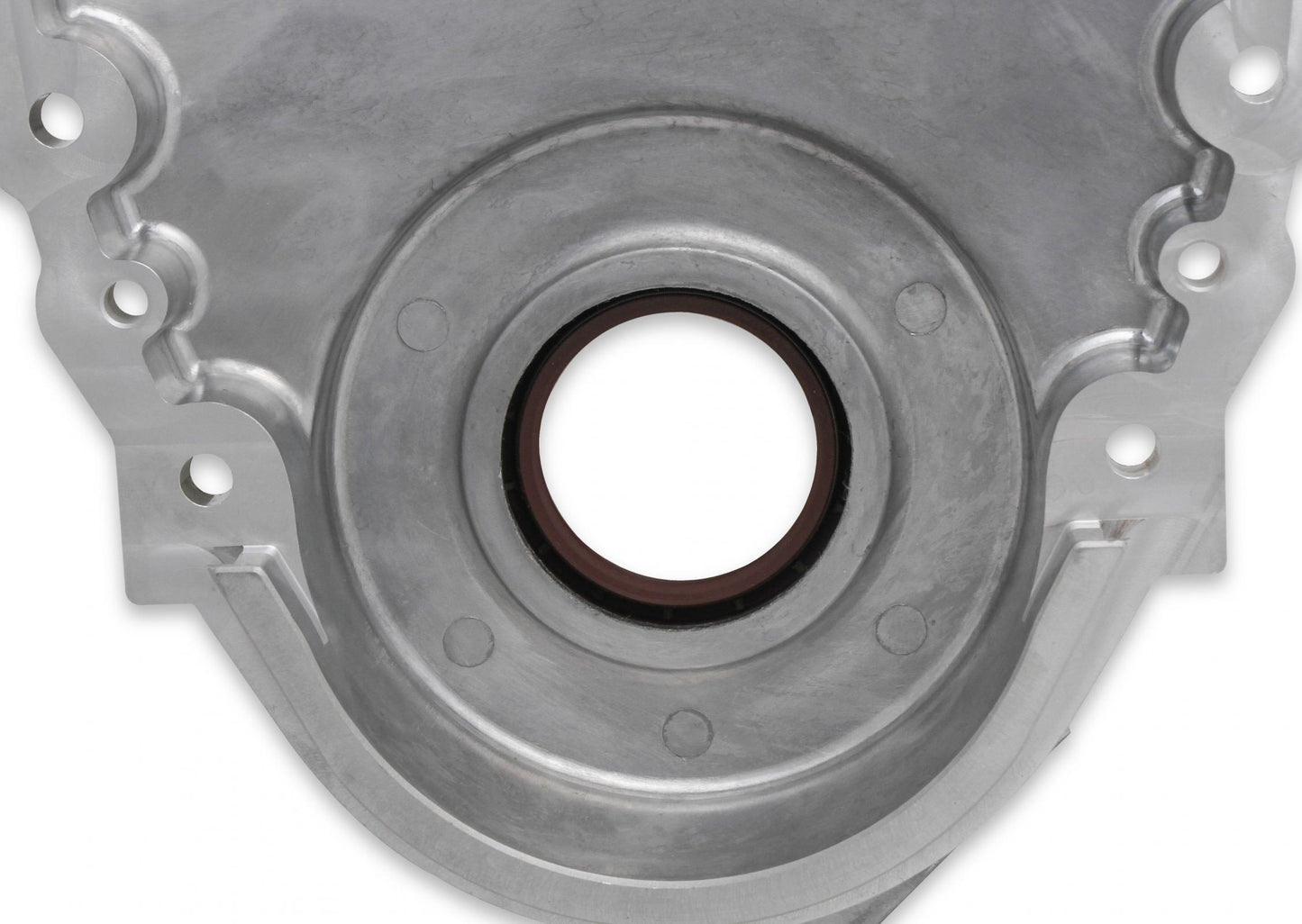 Cast Aluminum Timing Chain Cover Vortec/small Block Chevy Cast Aluminum Timing Chain Cover Holley-12