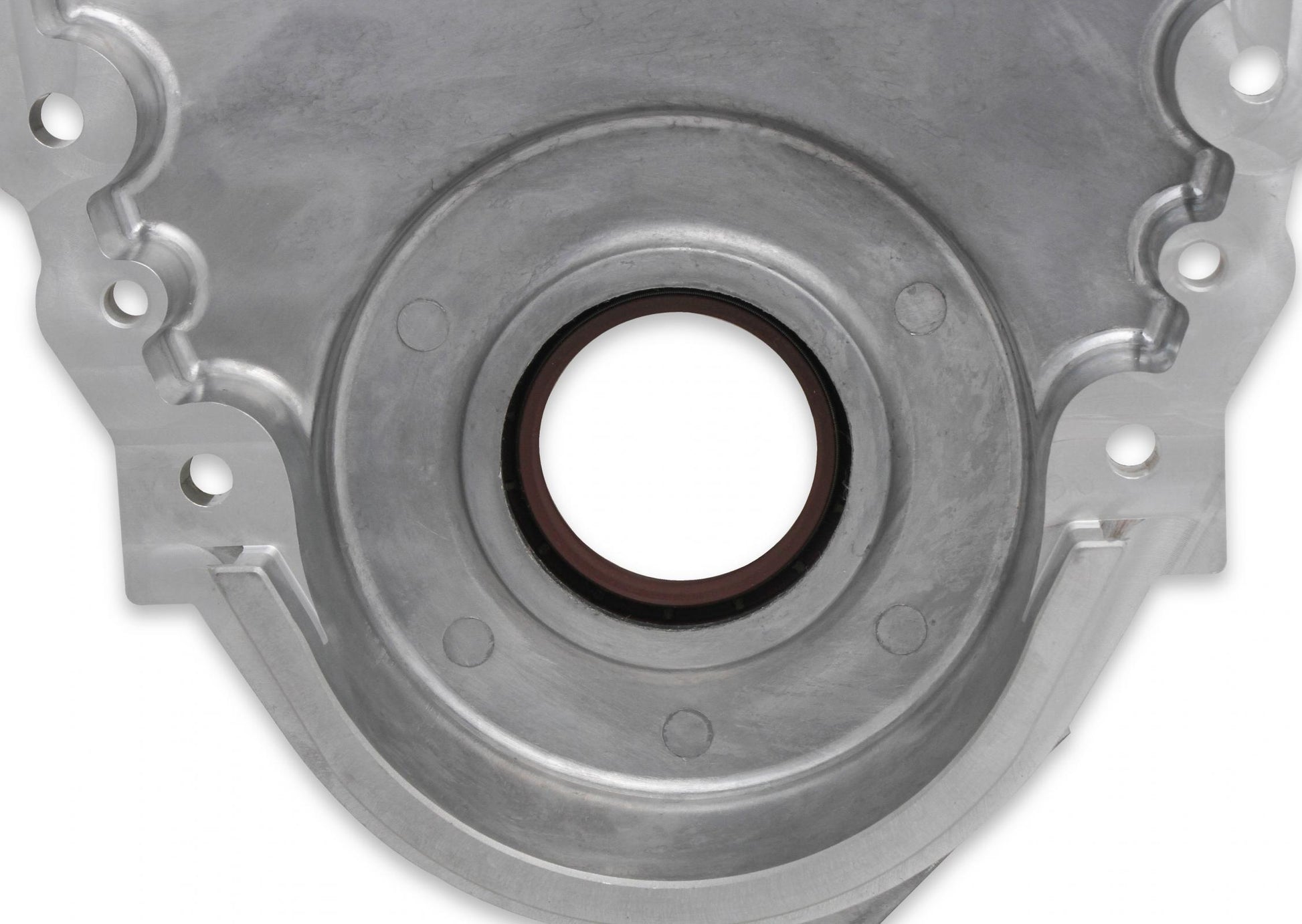 Cast Aluminum Timing Chain Cover Vortec/small Block Chevy Cast Aluminum Timing Chain Cover Holley-12
