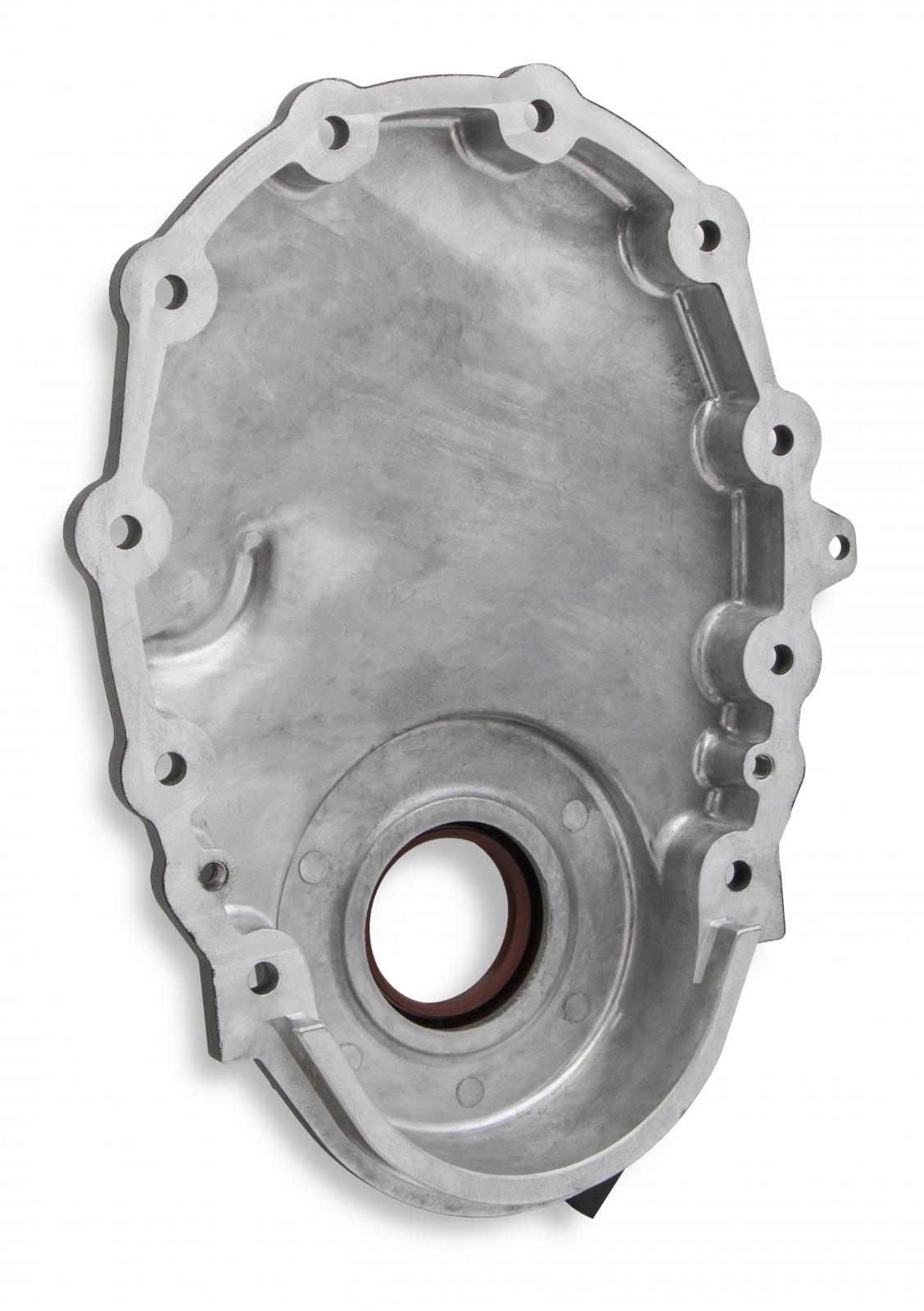 Cast Aluminum Timing Chain Cover Vortec/small Block Chevy Cast Aluminum Timing Chain Cover Holley-1