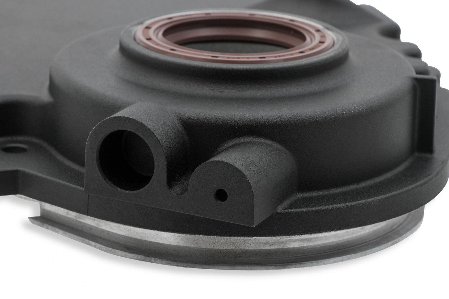 Cast Aluminum Timing Chain Cover Vortec/small Block Chevy Cast Aluminum Timing Chain Cover Holley-2