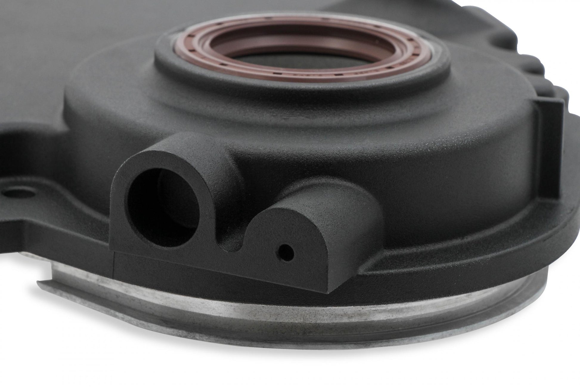 Cast Aluminum Timing Chain Cover Vortec/small Block Chevy Cast Aluminum Timing Chain Cover Holley-2