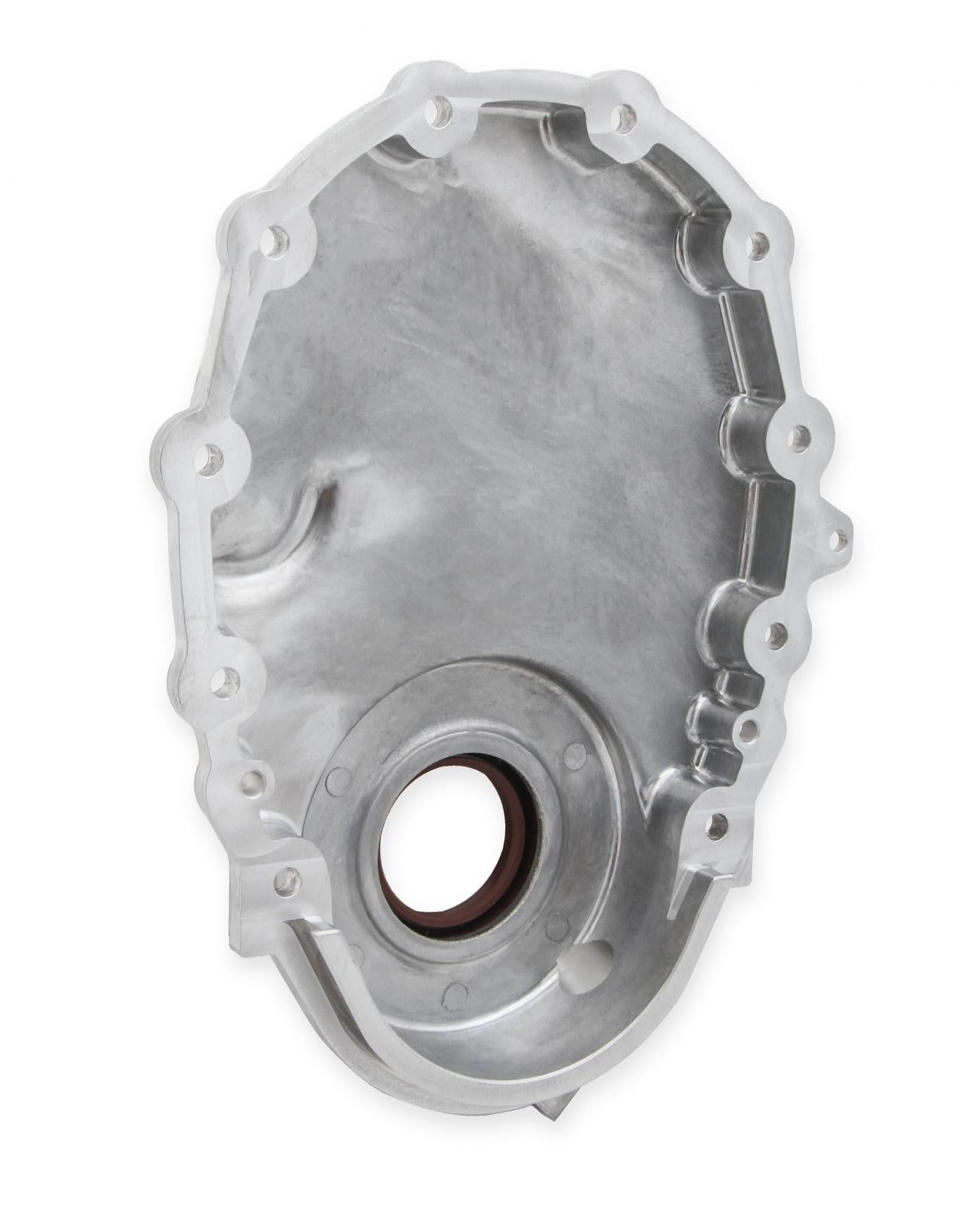 Cast Aluminum Timing Chain Cover Vortec/small Block Chevy Cast Aluminum Timing Chain Cover W/Crank Sensor Provision Holley-9